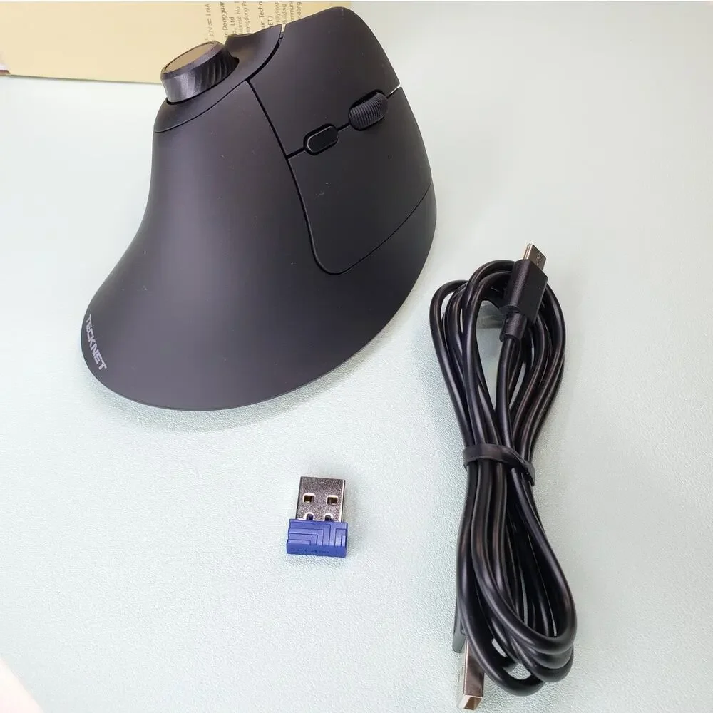 Ergonomic Bluetooth Mouse Rechargeable BT 5.0/5.0+2.4G Vertical Wireless